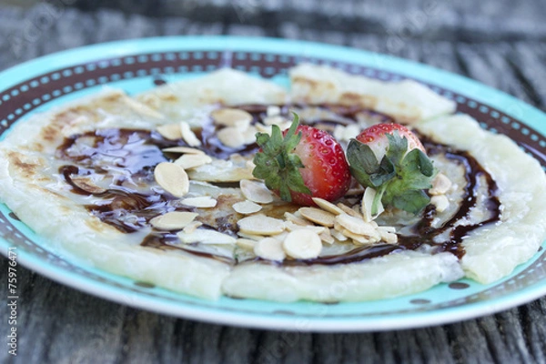 Obraz Indian Chapati Breads or roti dough