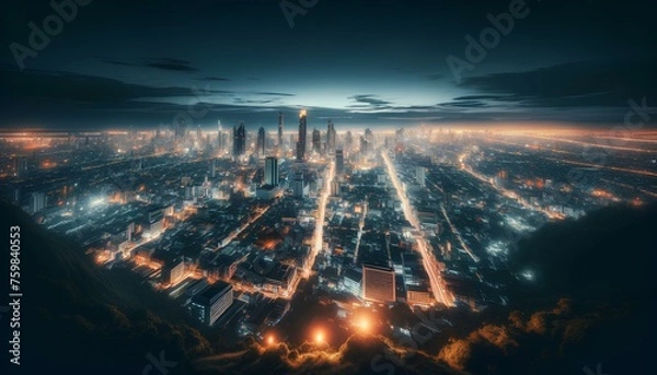 Fototapeta 밤 도시