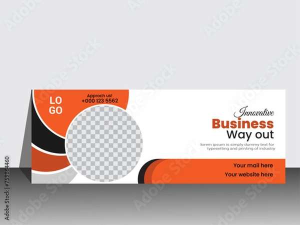 Obraz Modern Innovative facebook cover template