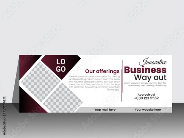 Obraz Modern Innovative facebook cover template