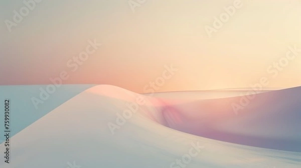Fototapeta A minimalist abstract piece with subtle gradients and negative space, conveying a sense of tranquility and simplicity.
