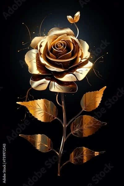 Obraz Flower made by AI wallpaper