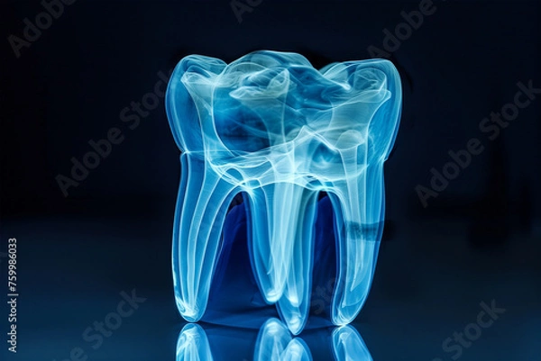Obraz Dental tooth anatomy x-ray.