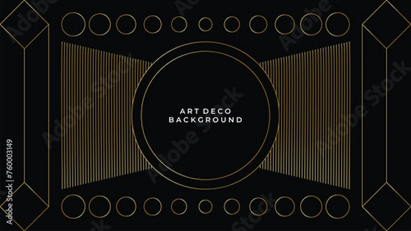 Obraz luxury flat design art deco background