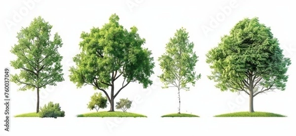 Fototapeta tree isolated on white