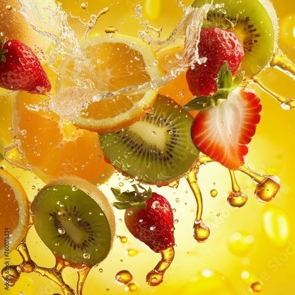 Fototapeta bright background citrus fruits.