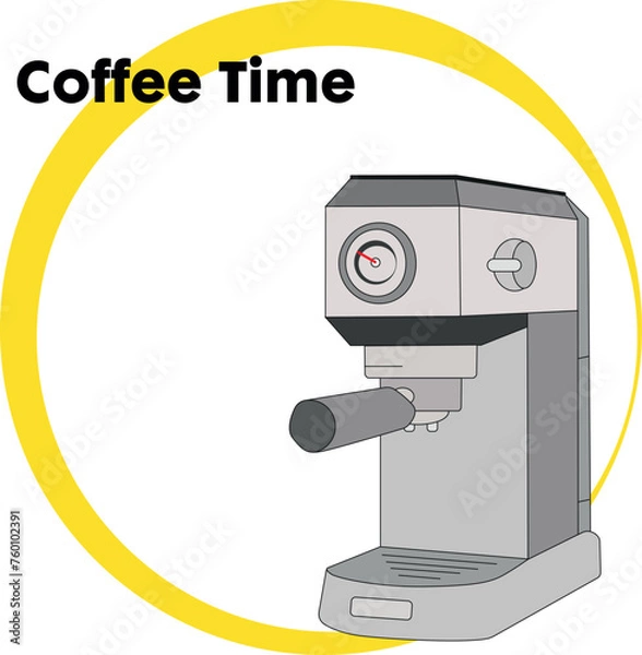 Obraz Vector máquina café expresso