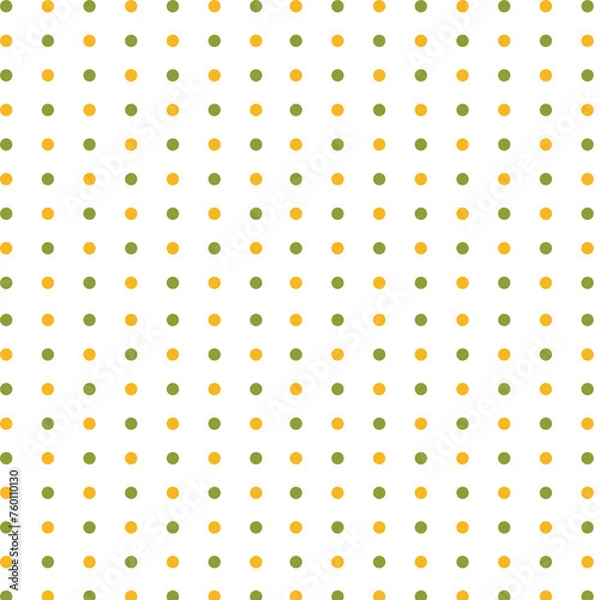 Obraz seamless pattern with dots yellow and green
