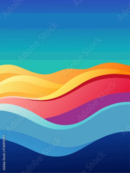 Fototapeta An abstract gradient water background in vector format.