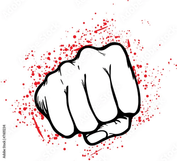 Obraz abstrakcyjna pięść