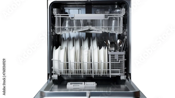 Fototapeta isolated dishwashing machine
