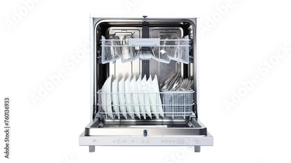 Fototapeta isolated dishwashing machine
