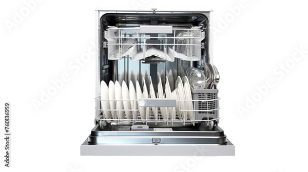 Fototapeta isolated dishwashing machine
