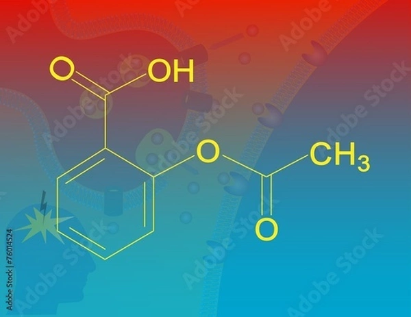 Fototapeta Acetylsalicylic acid