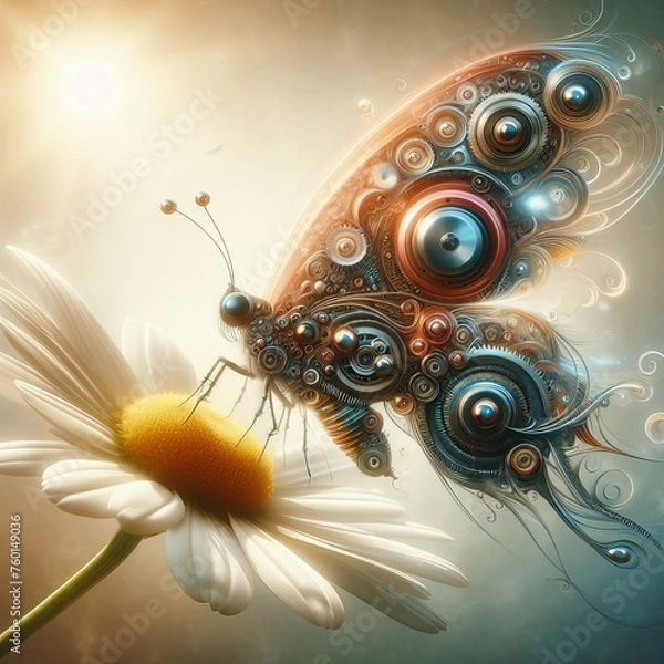 Obraz butterfly on a flower