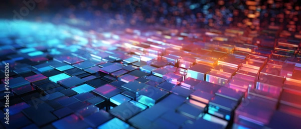 Fototapeta Abstract Digital Data Electronic Chip Set Computer Background