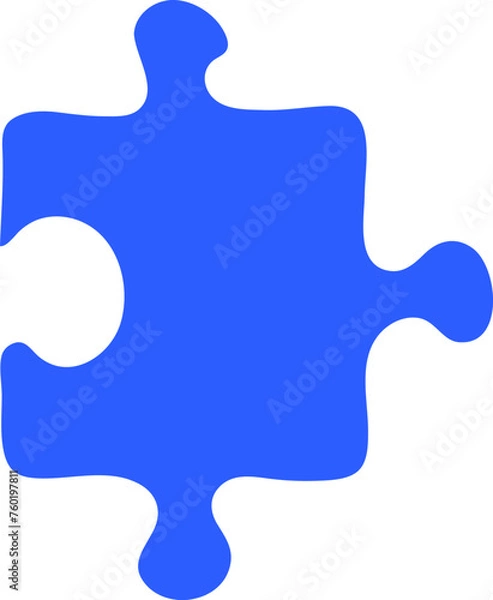 Fototapeta 손으로 그린 퍼즐 조각 다이어그램