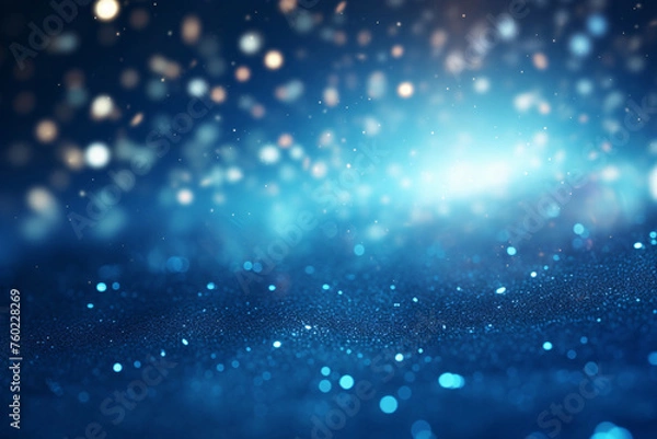 Fototapeta Abstract festive blur background, beautiful bokeh, camera lens effect, circular light spot