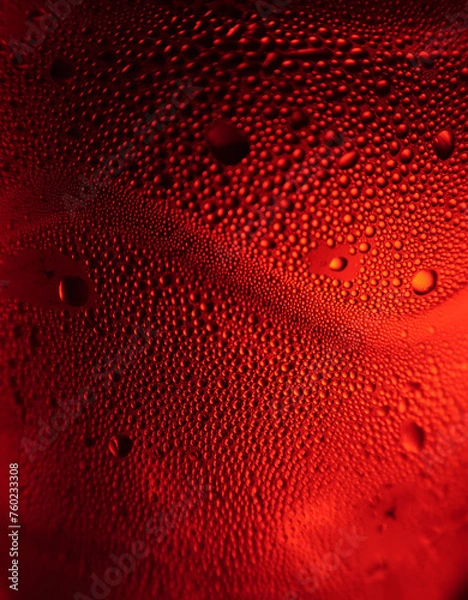 Obraz red water drops
