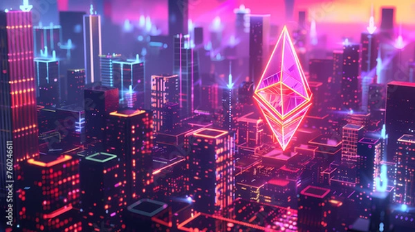 Fototapeta Ethereum Network
