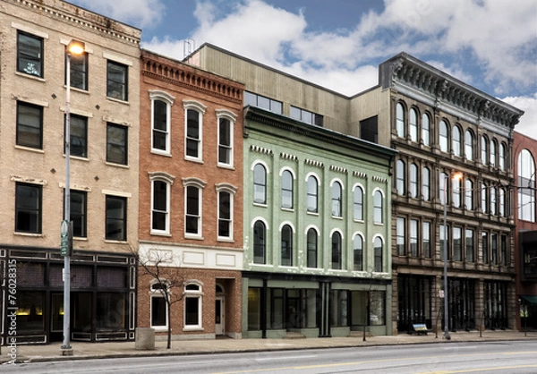 Fototapeta Small Town Main Street