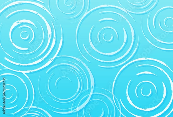 Fototapeta 背景イラスト_波紋