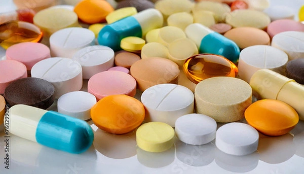 Obraz 
different types of pills