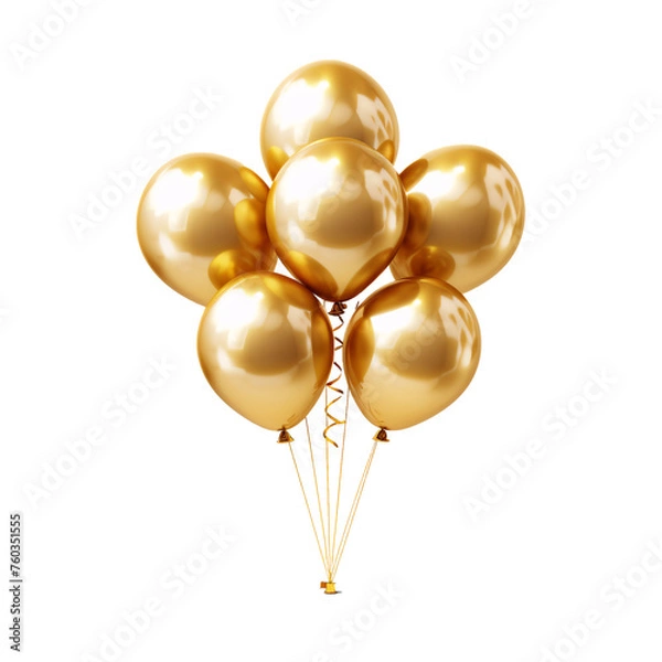 Obraz golden ballon illustrator 