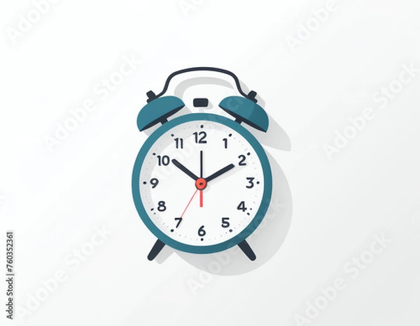 Obraz alarm clock on white background