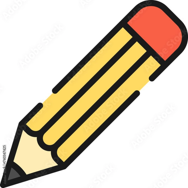 Fototapeta Pencil line icon