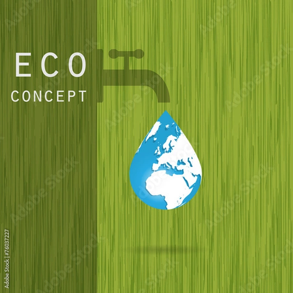 Fototapeta Abstract ecology business template. Vector illustration.