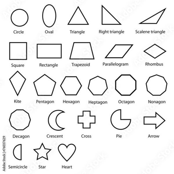 Obraz geometryczne kształty wektor