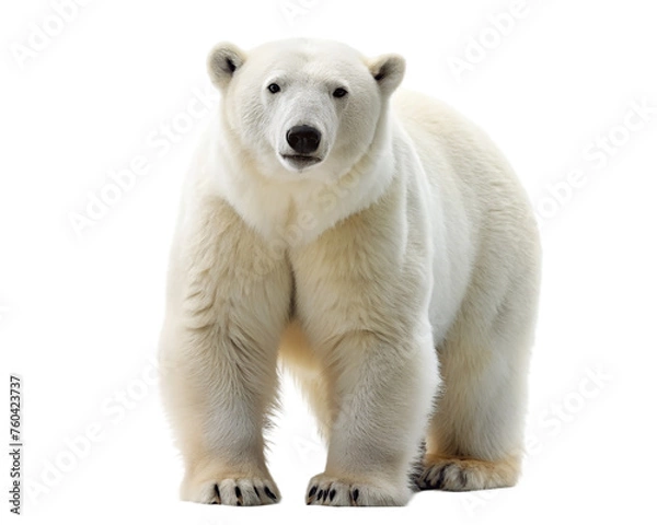 Fototapeta Polar bear. isolated on transparent background.