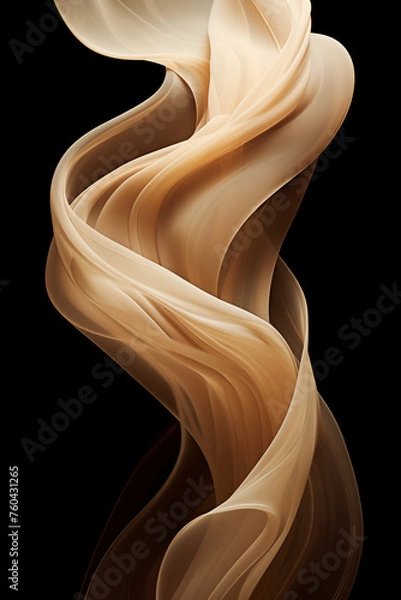 Fototapeta Golden Swirl Elegance