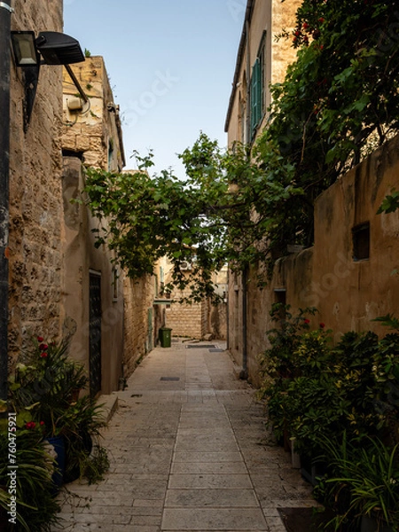 Fototapeta Street view of the old city of Nazareth