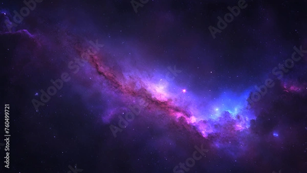 Fototapeta Deep space nebula with stars