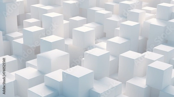 Fototapeta abstract 3d cubes