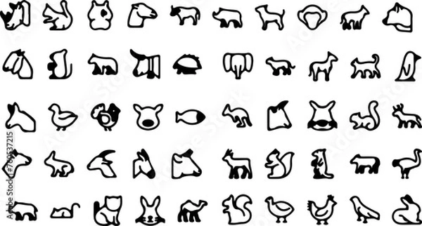 Obraz set of animals