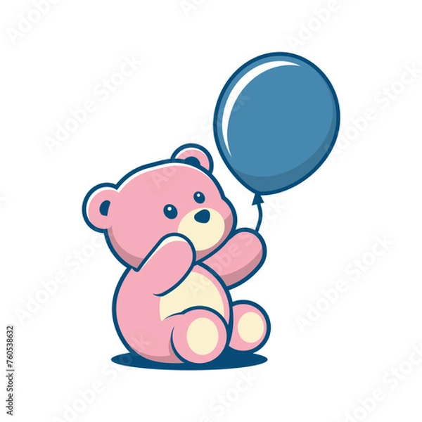Obraz Cute bear vector illustration