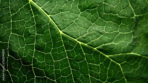 Obraz Green leaves pattern macro background