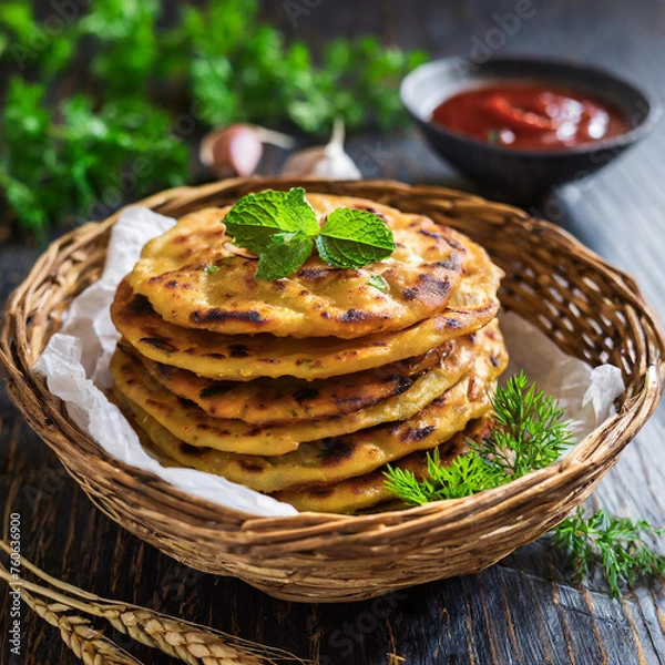 Obraz aloo paratha