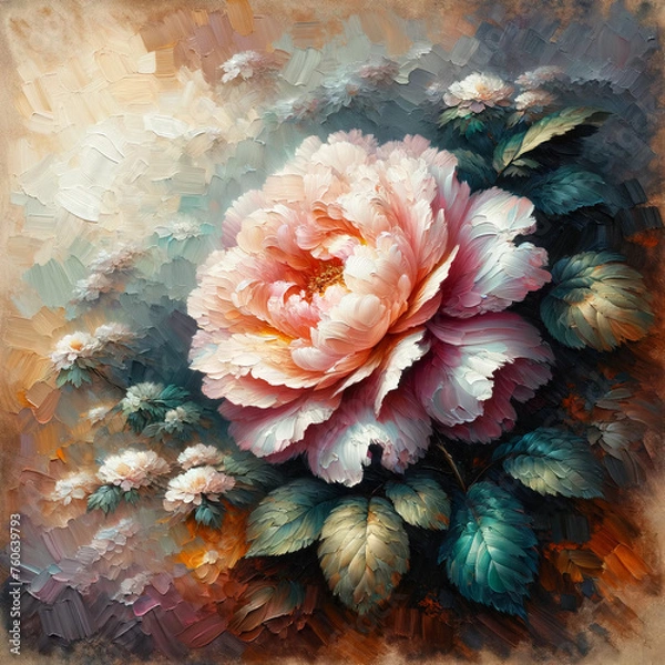 Fototapeta 유화 꽃