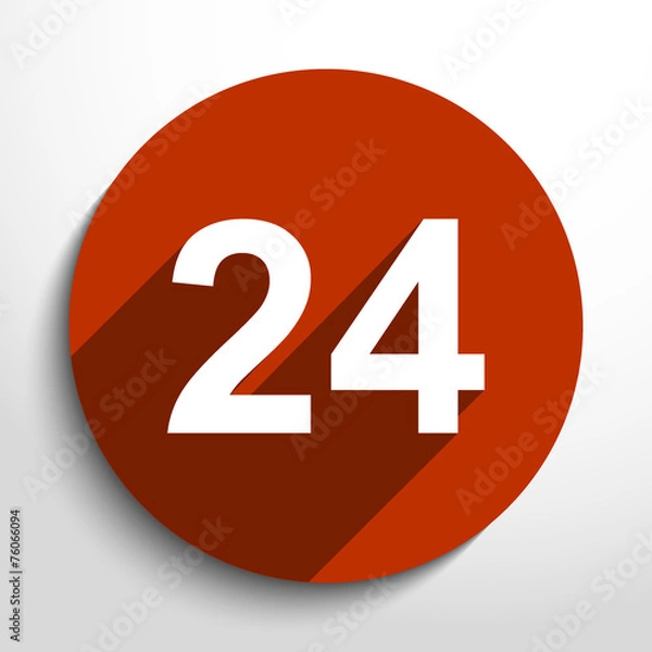 Fototapeta Vector all day open web icon.