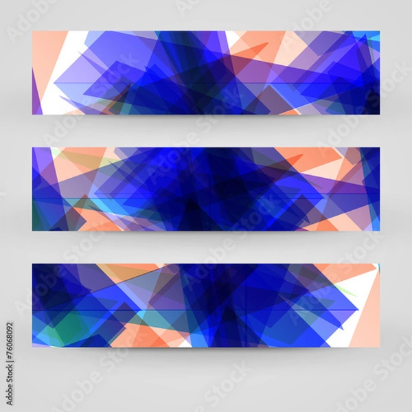 Fototapeta Vector banner set for your design