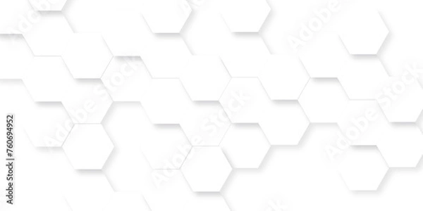 Obraz Abstract background with squares. Background with hexagons. Abstract background with lines. white texture background. white and hexagon abstract background. white paper texture and futuristic.