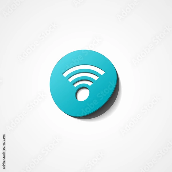 Fototapeta Wireless network web icon