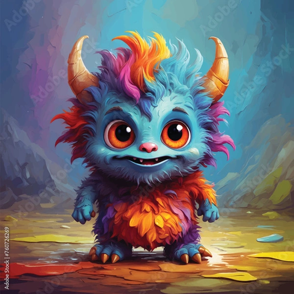 Obraz Cute Little Monster Art
