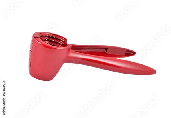 Obraz Purple steel nutcracker, isolated on white background