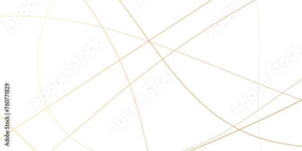 Fototapeta golden chaotic lines abstract geometric pattern textrue. vector illustration. geometric design created using light gold digital net web line tecnology. white color in backdrop.