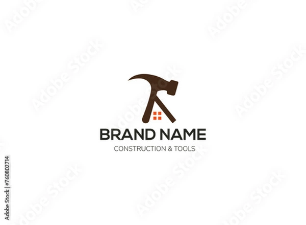 Fototapeta Home Build Logo Design Idea,
